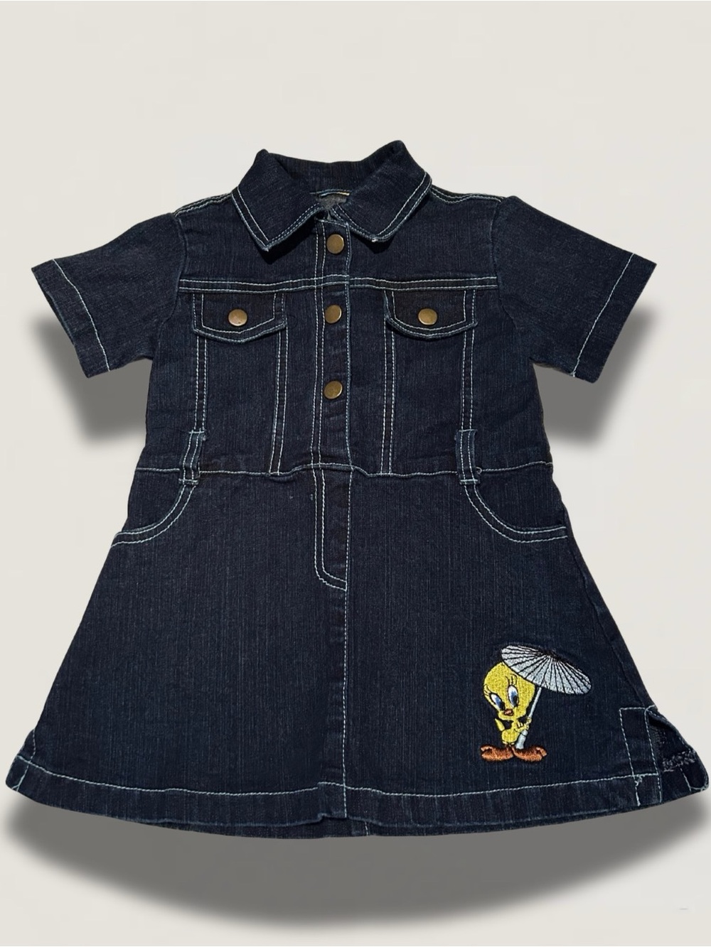 Vintage Looney Tunes - Tweety Bird Denim Dress